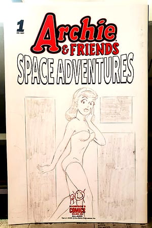 Archie & Friends Space Adventures Veronica Sketch on rear