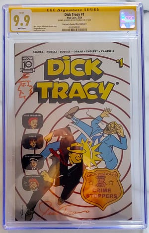 Mad Caves Comics Dick Tracy #1 Graded Harrison's Variant Metal Cover by Jim Tournas